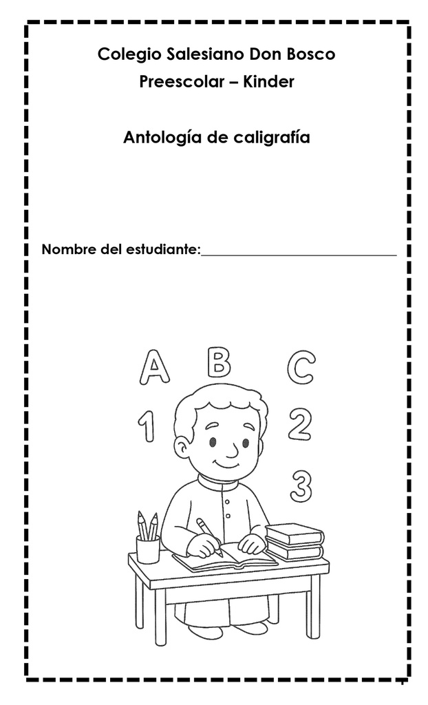Antología de Kínder Caligrafía