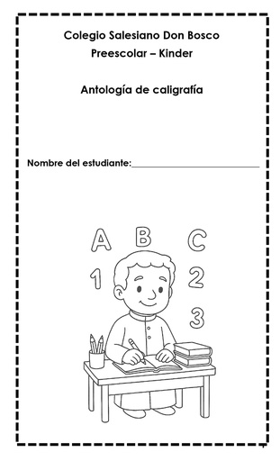 Antología de Kínder Caligrafía